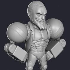 One Piece – Franky (Post-Timeskip) Bobblehead 3D Printer Model