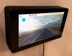 Raspberry Pi Screen Wall Mount 3D Printer Model