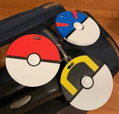 Pokeball Luggage Tag 3D Printer Model