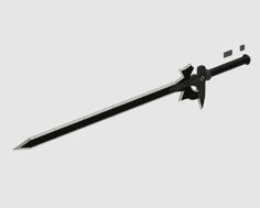 Elucidator – Sword Art Online – Actual Size 3D Printer Model