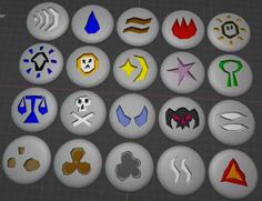 RuneScape Runes 3D Printer Model