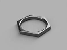 Hexagon Ring 3D Printer Model