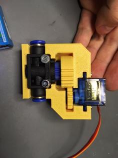 Mini Servo Valve – Geared 3D Printer Model