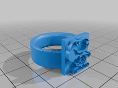 Snoopy Ring 3D Printer Model