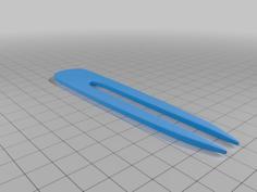 2 Prong Hair Stick 3D Printer Model