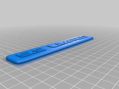 Jeep ZJ 5.9 Limited Badge 3D Printer Model