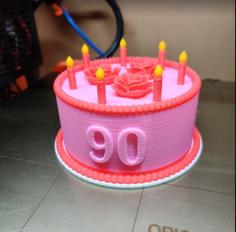 Birthday Cake 3D Printer Model