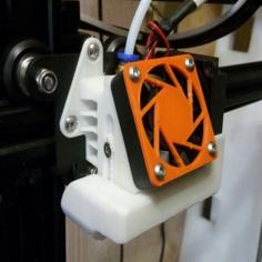 Carriage Cooling Mod Like Hero Me For Anet E16 With 4010 OEM Hotend Cooling 3D Printer Model