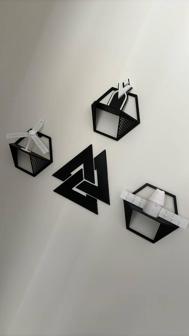 Valknut Wall Art 3D Printer Model