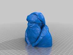 Santa Claus Bust 3D Printer Model