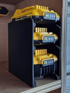 Dewalt 20V Battery Stacker/Rack 3D Printer Model