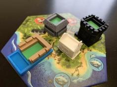 Buildings For Archipelago Board Game 3D Printer Model