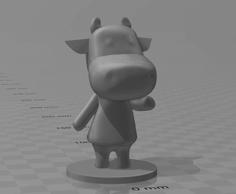 Animal Crossing Cow 3D Printer Model