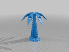 Palm Tree Pencil Holder 3D Printer Model