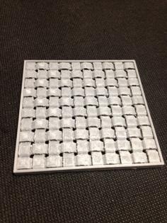 Square Weave Coaster 3D Printer Model