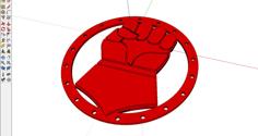 Crimson Fists Costume Detail 3D Printer Model