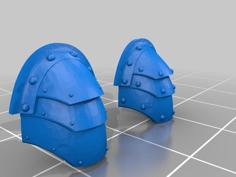 Thunderous Warrior Shoulder Pad 3D Printer Model