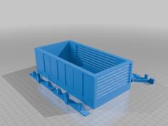 1:24 Steel Side Gondola (Euro Couplers) 3D Printer Model