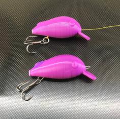 Fishing Lure Line Thru (one Piece!) 3D Printer Model