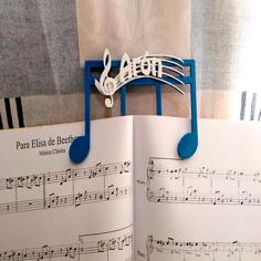 Clip Para Partitura (Music Book Clip) 3D Printer Model