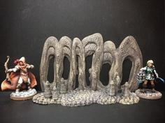 Delving Decor: Cave Facade (28mm/Heroic Scale) 3D Printer Model