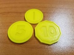 Monopoly Gamer Replacement Coins 3D Printer Model