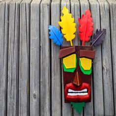 Wearable Aku Aku Mask 3D Printer Model