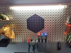 Hexagonal Pegboard 3D Printer Model