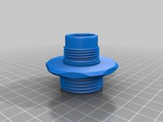 Hose Connector To Rainwater Barrel 3D Printer Model