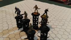 Modular RPG Miniatures Riser 3D Printer Model