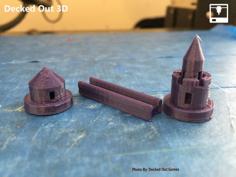 Settlers Of Catan – Round Castle Themed Player Set 3D Printer Model