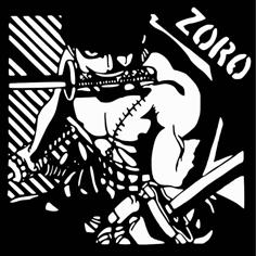 Roronoa Zoro Stencil 2 3D Printer Model