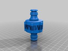 Male-Male Garden Hose Tip 3D Printer Model