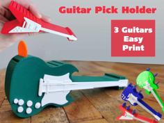 Guitar Pick Holders 3D Printer Model