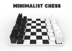 Minimalist Chess 3D Printer Model