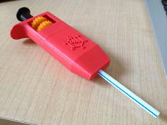 Adjustable Volume Straw Pipette 3D Printer Model