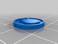 Under Fire Token 3D Printer Model