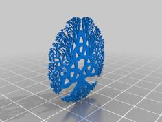 Tree Of Life -Yggdrasil With Triquetra 3D Printer Model