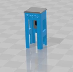 Payphone H0 Scale 3D Printer Model