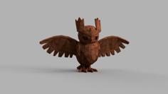 Noctowl – Low Poly 3D Printer Model