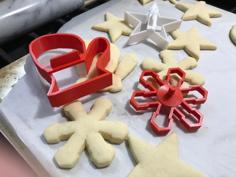 Xmas Cookie Cutter 3 Pack 3D Printer Model