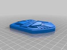 Custom Dredd Badge 3D Printer Model