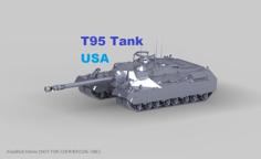 T95 Tank 3D Printer Model