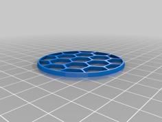 Honeycomb Lense For Steampunk Goggles 3D Printer Model