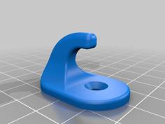 Wall Clothes Hook 3D Printer Model