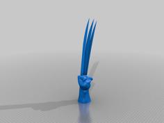 Wolverine Fist With Claws Extended Life Sized 3D Printer Model