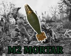 M2 Mortar 50mm 3D Printer Model