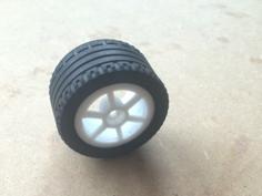 Wheel Rim Compatible With Lego Tire 3D Printer Model