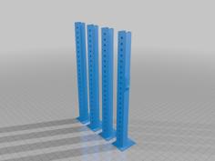 Scale 4 Posts Lift For Garage Or Ikea Kallax/Expedit 3D Printer Model