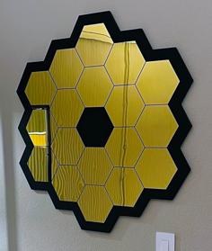 JWST Satellite 36″ Wall-Hanging Homage Mirror 3D Printer Model